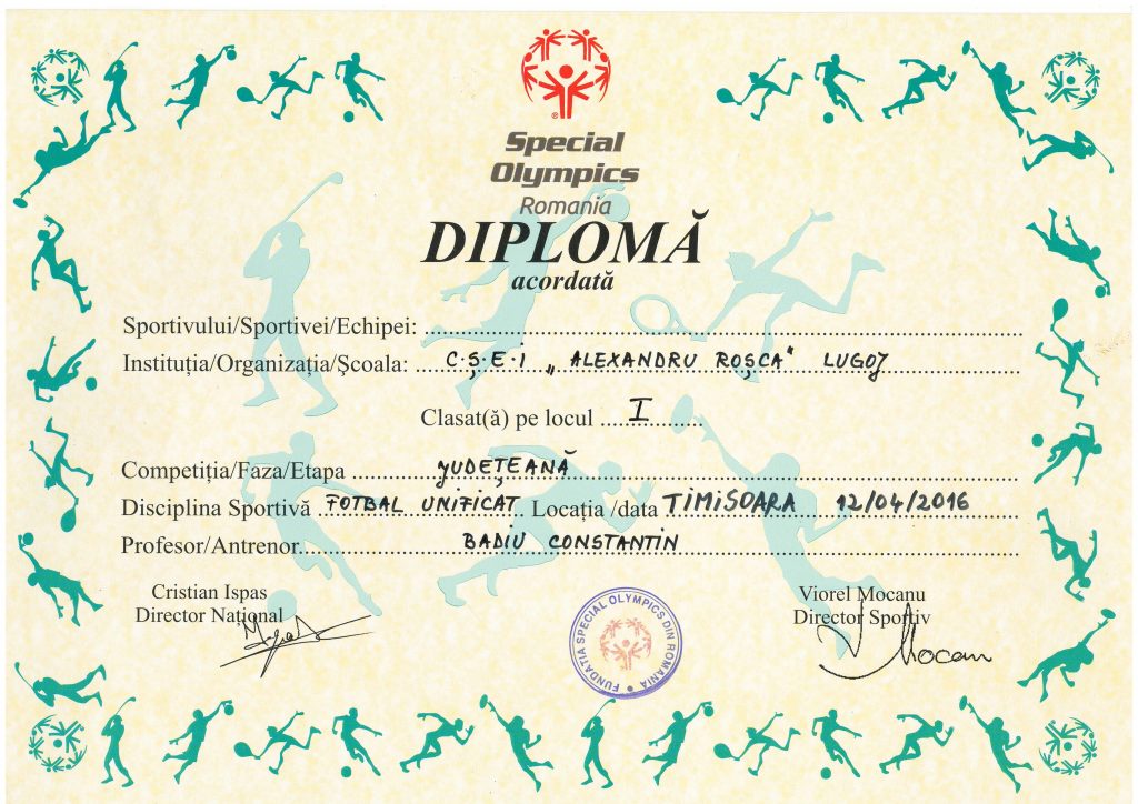 Diploma Locul1